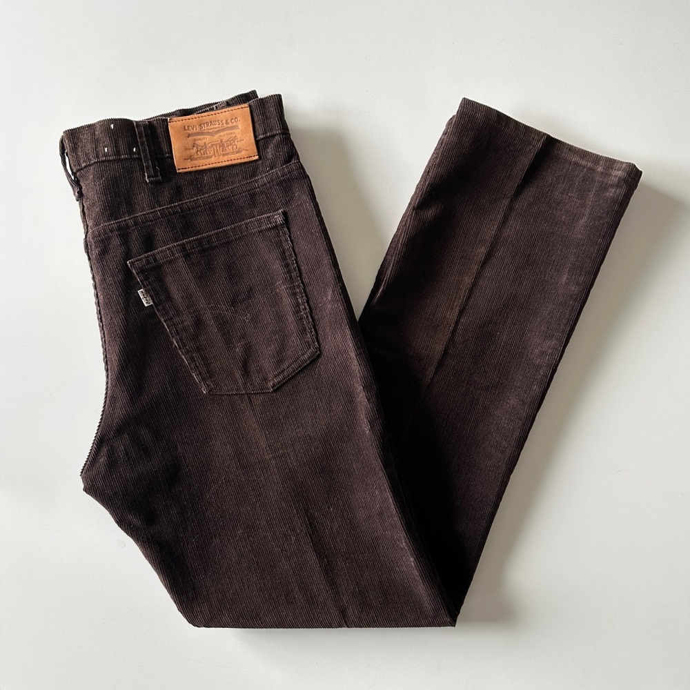 Vintage 70s Levi's Men's Corduroy Jeans 509 Straight Leg Cord Pants 36 x 32
